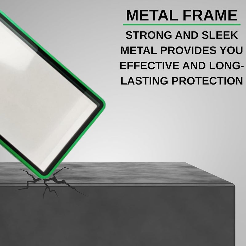 RedCap Magnetic Aluminum Graded PSA Slab Guard UV Resistant Glass 35PT Premium Protector Display Case For Standard PSA CGC Graded Sport Trading Cards - Aurora Green - Image 3